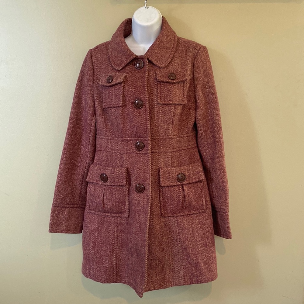 Tulle wool coat medium